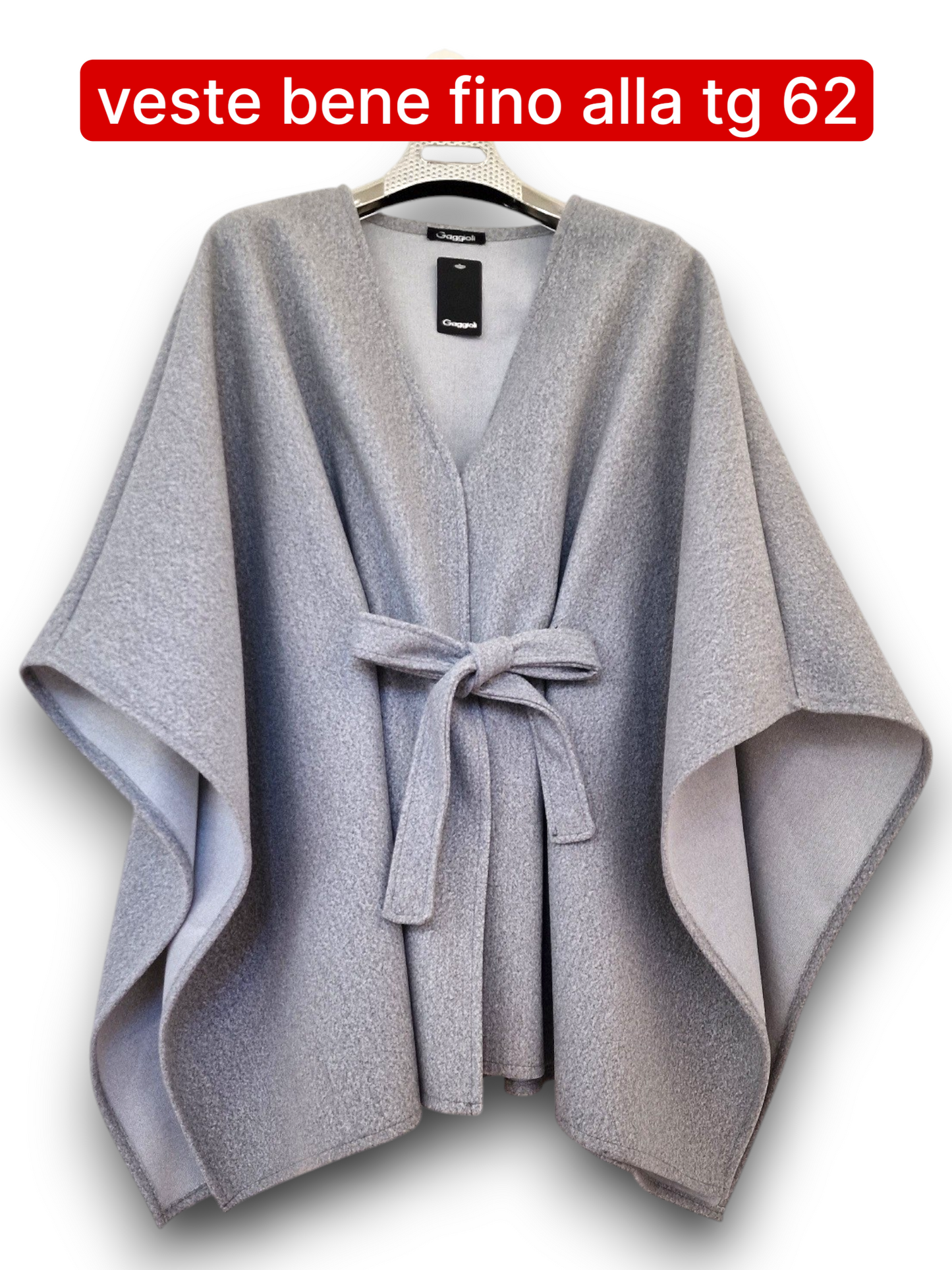 Maxi Mantella con Cinta Taglie Forti Adalgisa