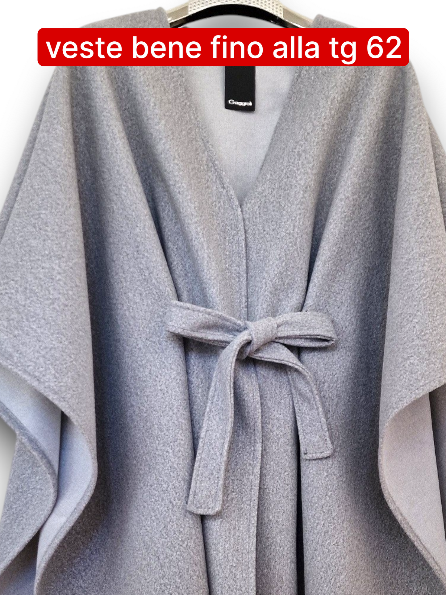 Maxi Mantella con Cinta Taglie Forti Adalgisa