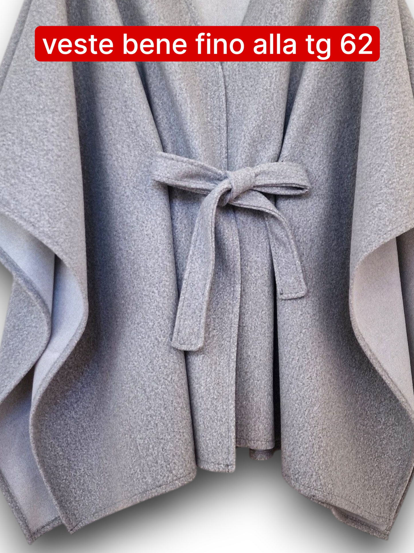 Maxi Mantella con Cinta Taglie Forti Adalgisa