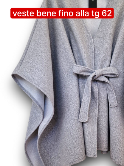 Maxi Mantella con Cinta Taglie Forti Adalgisa