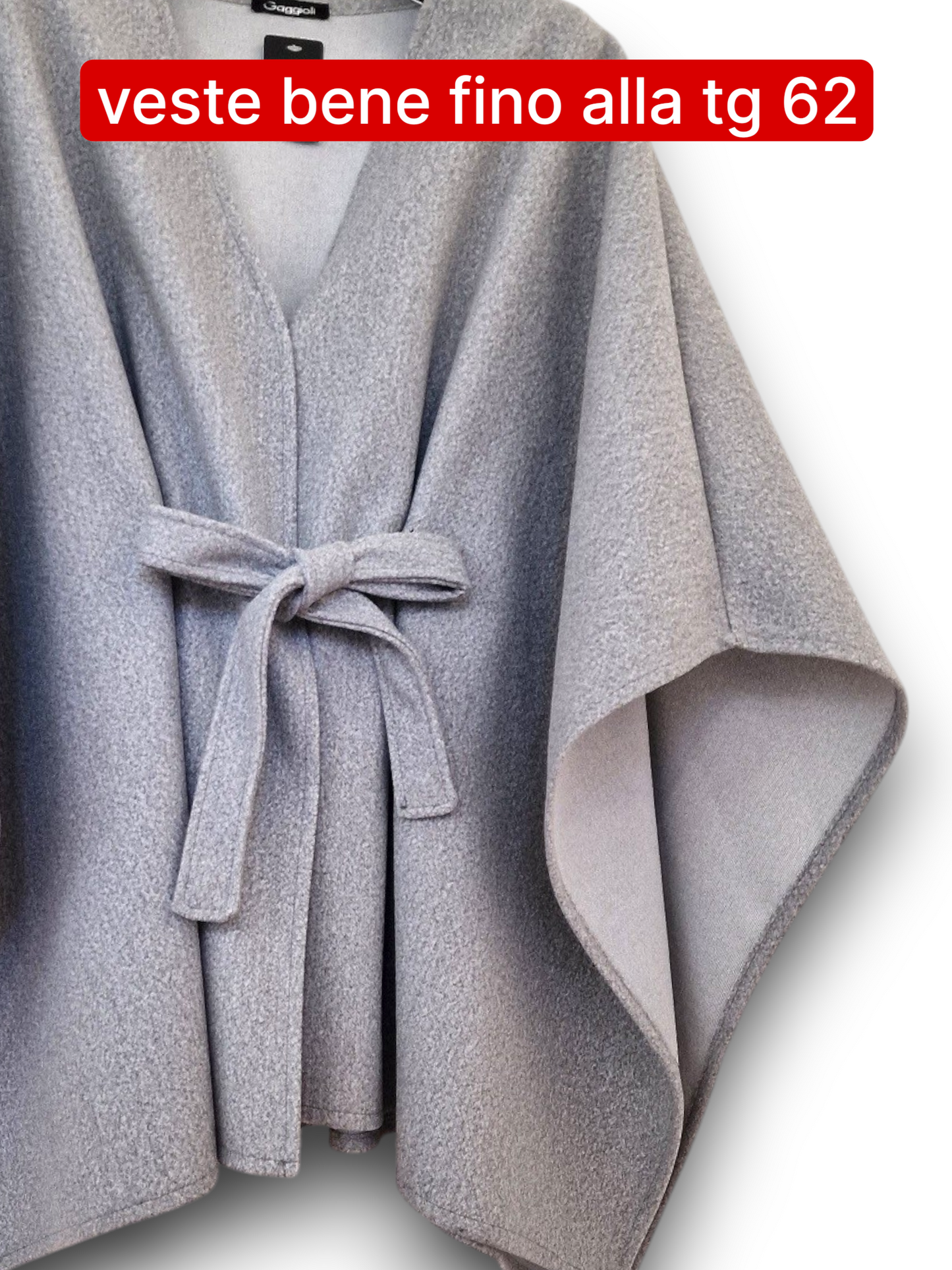 Maxi Mantella con Cinta Taglie Forti Adalgisa